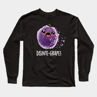 Disinte-grape Cute Disintegrating Grape Pun Long Sleeve T-Shirt